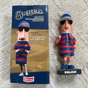 Brewers Klement’s Polish racing sausage collectible bobble - New in box